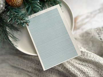 1 Sheet, Approx 13x90cm, Christmas Print Water Decal Image Transfer for Polymer Clay / Ceramics